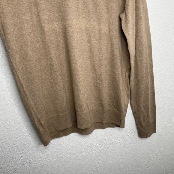 Old Navy Mens Sweater Size L Light Brown Long Sleeve V-Neck Pullover Casual - Picture 10 of 15